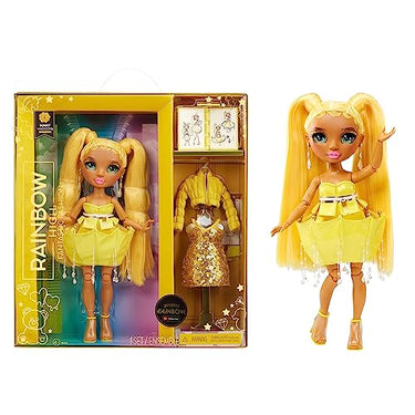 Rainbow High Fantastic Fashion Puppe - Sunny Madison - Gelbe Modepuppe und Spielset mit 2 Outfits & Modeaccessoires - Für Sammler und Kinder von 4-12 Jahren im Sale